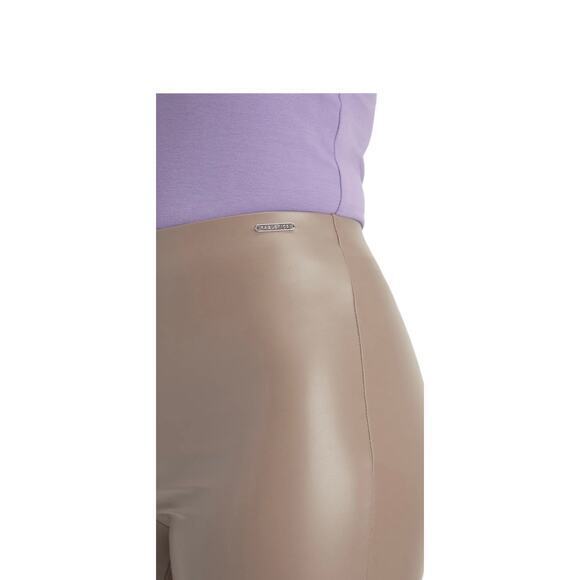 NWT Fabletics Vegan Leather Pull on Leggings in Willow‎ Bark Medium - Picture 4 of 15